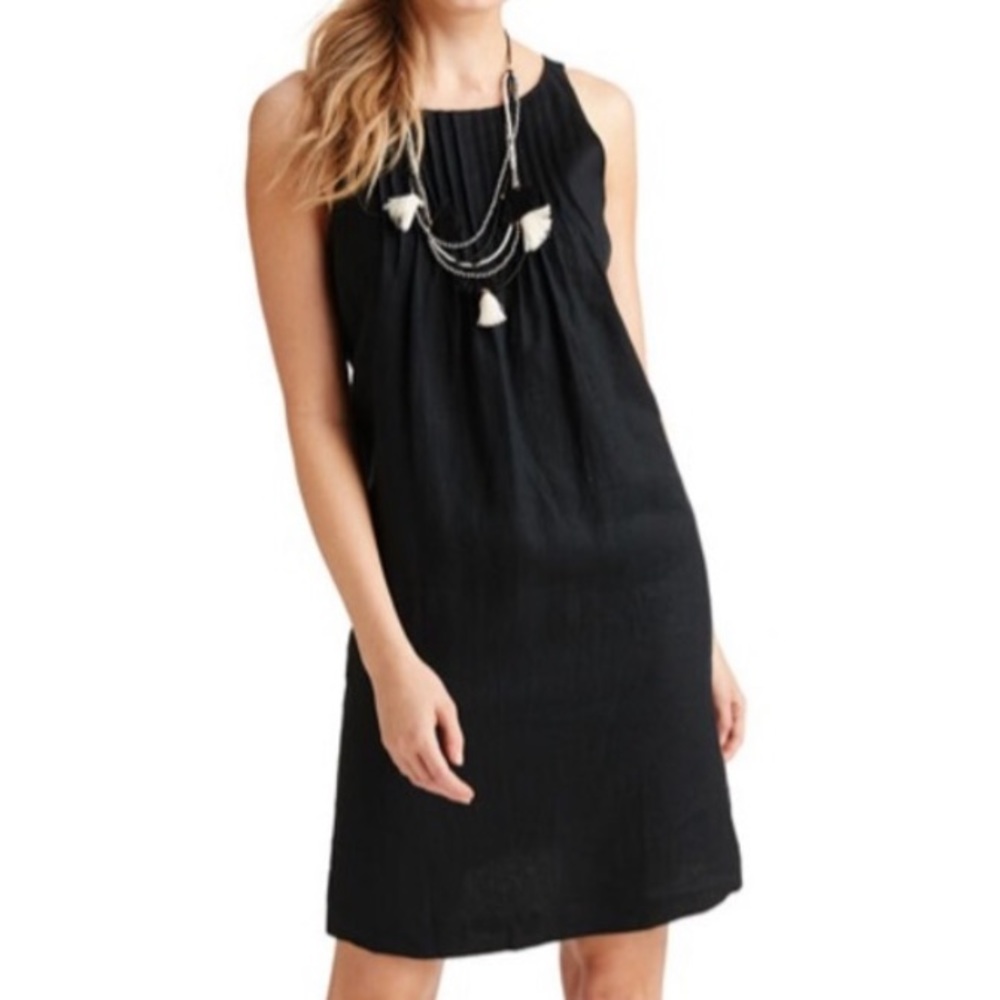 Vineyard Vine Black Linen Dress